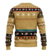 Anaheim Ducks 12 Grinch Xmas Day Ugly Christmas Sweater Back - TeeUgly