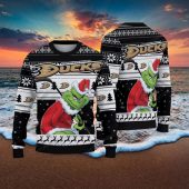 Anaheim Ducks Grinch Beach Night Ugly Christmas Sweater