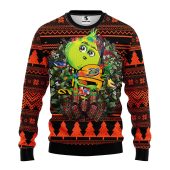 Anaheim Ducks Grinch Hug Ugly Christmas Sweater