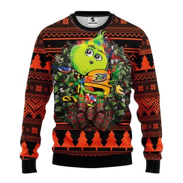 Anaheim Ducks Grinch Hug Ugly Christmas Sweater