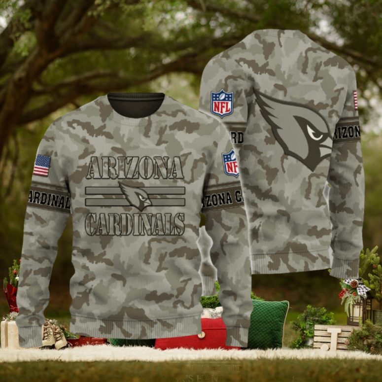Arizona Cardinals Camo Pride Ugly Christmas Sweater