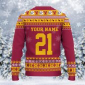 Arizona Cardinals Mickey Christmas Football Ugly Christmas Sweater Back - TeeUgly