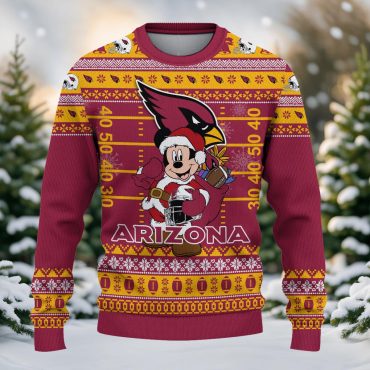 Arizona Cardinals Mickey Christmas Football Ugly Christmas Sweater