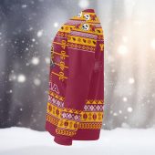 Arizona Cardinals Mickey Christmas Football Ugly Christmas Sweater Left - TeeUgly