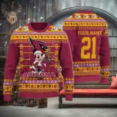 Arizona Cardinals Mickey Holiday Spirit Ugly Christmas Sweater