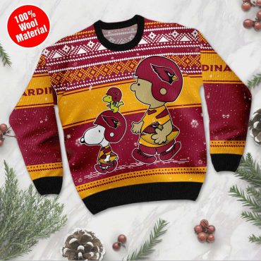 Arizona Cardinals Peanuts Ugly Christmas Sweater