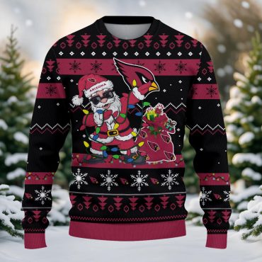 Arizona Cardinals Santa Claus Ugly Christmas Sweater