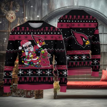 Arizona Cardinals Santa Party Ugly Christmas Sweater
