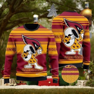 Arizona Cardinals Snoopy Spirit Ugly Christmas Sweater