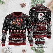 Arizona Cardinals Snowflake Gridiron Ugly Christmas Sweater