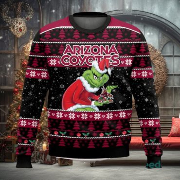Arizona Coyotes Grinch Holiday Mischief Ugly Christmas Sweater