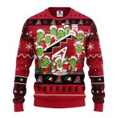 Arizona Diamondbacks 12 Grinch Xmas Day Ugly Christmas Sweater - TeeUgly