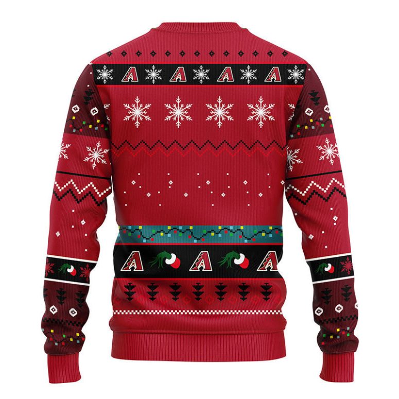 Arizona Diamondbacks 12 Grinch Xmas Day Ugly Christmas Sweater