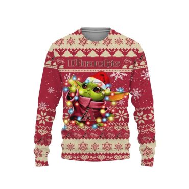 Arizona Diamondbacks Baby Yoda Star Wars Ugly Christmas Sweater