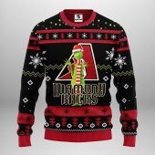 Arizona Diamondbacks Funny Grinch Ugly Christmas Sweater - TeeUgly
