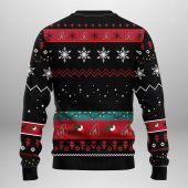 Arizona Diamondbacks Grinch Lights Ugly Christmas Sweater Back - TeeUgly