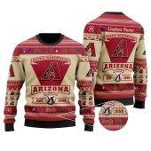 Arizona Diamondbacks Heritage Crest Ugly Christmas Sweater