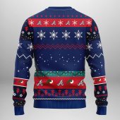 Atlanta Braves Grinch Hand Ugly Christmas Sweater Back - TeeUgly