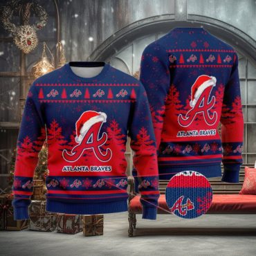 Atlanta Braves Winter Wonderland Ugly Christmas Sweater