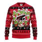 Atlanta Falcons 12 Grinch Xmas Day Ugly Christmas Sweater