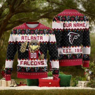 Atlanta Falcons Festive Feathered Flock Ugly Christmas Sweater