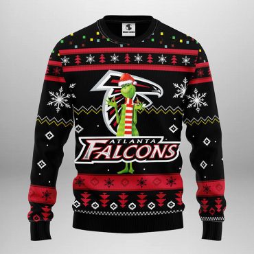 Atlanta Falcons Funny Grinch Ugly Christmas Sweater