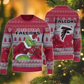 Atlanta Falcons Grinch Christmas Ugly Christmas Sweater - TeeUgly