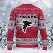 Atlanta Falcons Grinch Christmas Ugly Christmas Sweater Back - TeeUgly