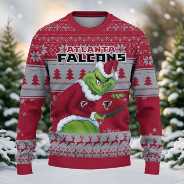Atlanta Falcons Grinch Christmas Ugly Christmas Sweater