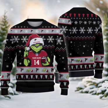 Atlanta Falcons Grinch Football Ugly Christmas Sweater