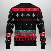 Atlanta Falcons Grinch Ugly Christmas Sweater Back - TeeUgly