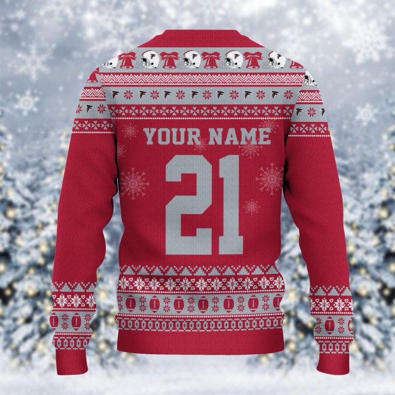 Atlanta Falcons Mickey Mouse Santa Ugly Christmas Sweater