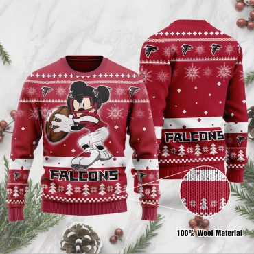 Atlanta Falcons Minnie Football Spirit Ugly Christmas Sweater