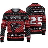 Atlanta Falcons Player Number Ugly Christmas Sweater