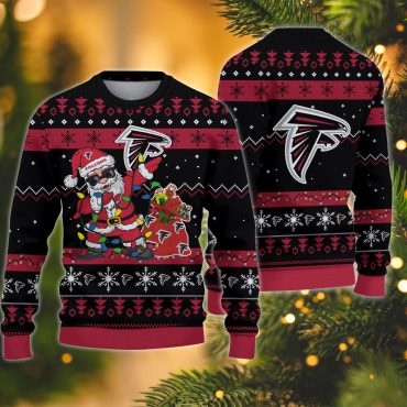 Atlanta Falcons Santa Claus Ugly Christmas Sweater