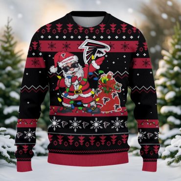 Atlanta Falcons Santa Claus Ugly Christmas Sweater