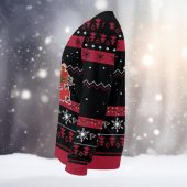 Atlanta Falcons Santa Claus Ugly Christmas Sweater Left - TeeUgly