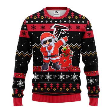 Atlanta Falcons Santa Gnome Ugly Christmas Sweater