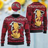 Atlanta Falcons Winnie the Pooh Holiday Cheer Ugly Christmas Sweater