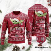 Baby Yoda Atlanta Falcons EST 1966 Ugly Christmas Sweater