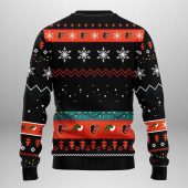 Baltimore Orioles Grinch Hand Ugly Christmas Sweater Back - TeeUgly