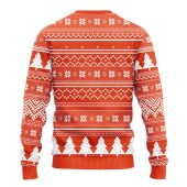 Baltimore Orioles Grinch Hug Ugly Christmas Sweater Back - TeeUgly