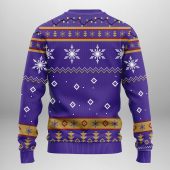Baltimore Ravens Funny Grinch Ugly Christmas Sweater Back - TeeUgly