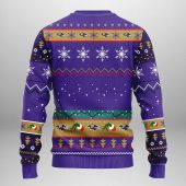 Baltimore Ravens Grinch Hand Ugly Christmas Sweater Back - TeeUgly