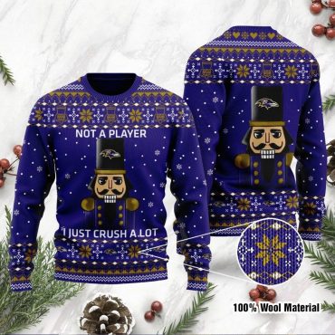 Baltimore Ravens Nutcracker Holiday Spirit Ugly Christmas Sweater