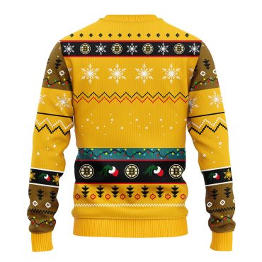 Boston Bruins 12 Grinch Xmas Day Ugly Christmas Sweater