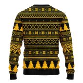 Boston Bruins Grinch Hug Ugly Christmas Sweater Back - TeeUgly