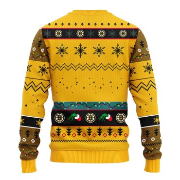 Boston Bruins Grinch's Holiday Twist Ugly Christmas Sweater