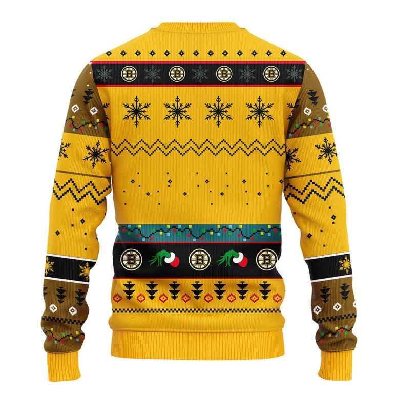 Boston Bruins Grinch's Holiday Twist Ugly Christmas Sweater