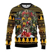 Boston Bruins Holiday Cheer Christmas Tree Ugly Christmas Sweater